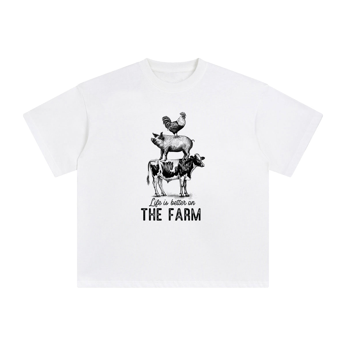 Life Is Better On The Farm Graphic Tee-INNBLAC Fashion Apparel