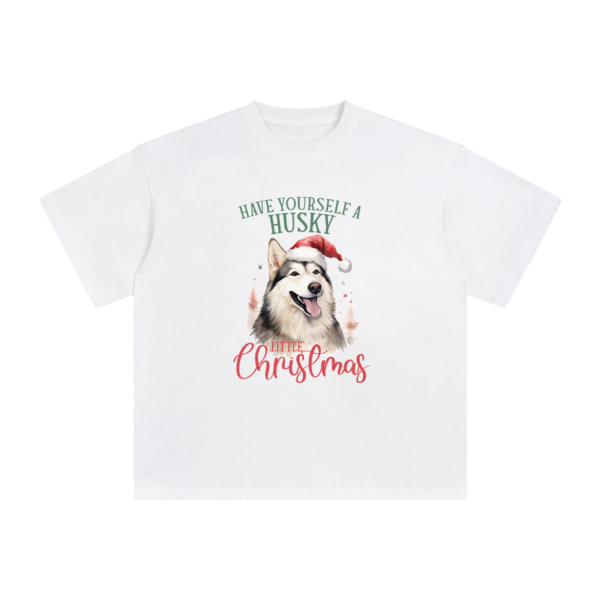 Christmas Husky Graphic Tee-INNBLAC Fashion Apparel