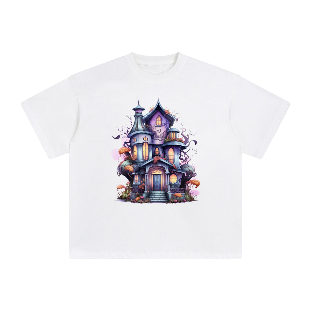Halloween House Graphic Tee-INNBLAC Fashion Apparel