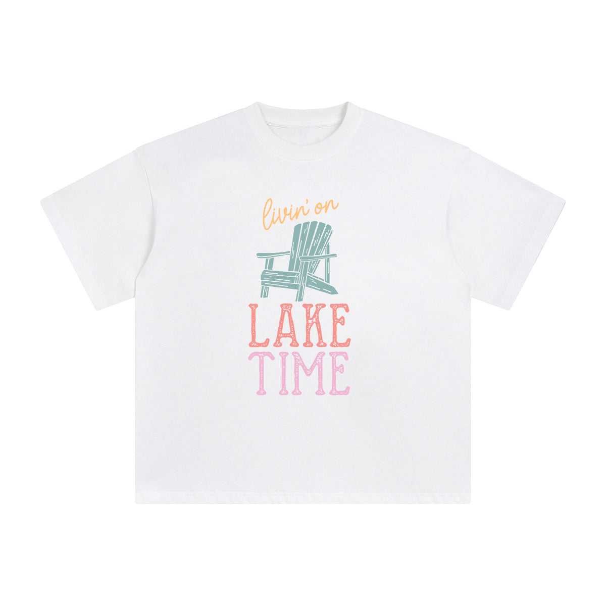 Livin On Lake Time Graphic Tee-INNBLAC Fashion Apparel