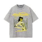 Robotic Y2k Streetwear Chrome Graphic Tee-INNBLAC Fashion Apparel