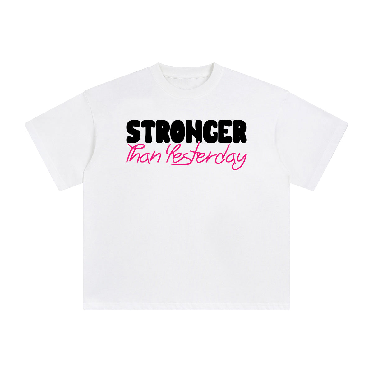 Stronger Than Yesterday Aesthetic Graphic Tee-INNBLAC Fashion Apparel