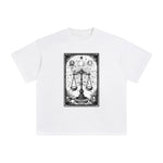 Universe Libra Tarot Card Graphic Tee-INNBLAC Fashion Apparel