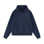 Cotton Structured French Terry Boxy Hoodie