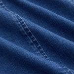 Strapless Lace-Up Side Denim Dress