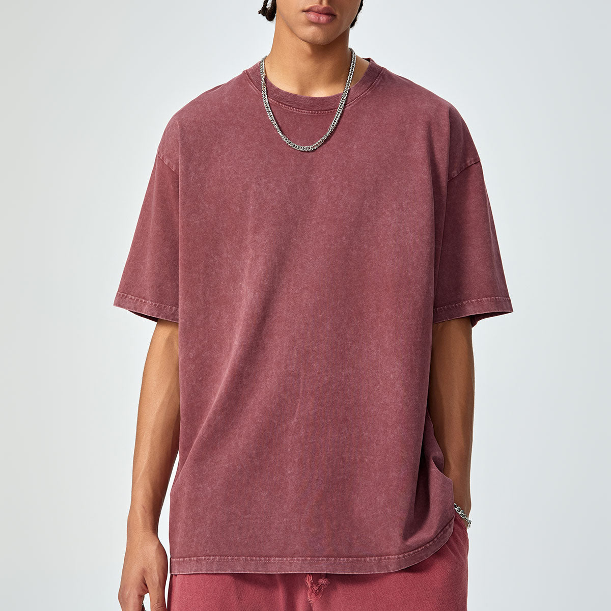 Washed Faded Baggy Cotton Tee 7.5oz