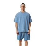 Heavyweight Washed Raw Edge Tee 8oz