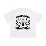 Shamrock And Roll Graphic Tee-INNBLAC Fashion Apparel