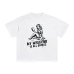 My Weekend Is All Booked Graphic Tee-INNBLAC Fashion Apparel