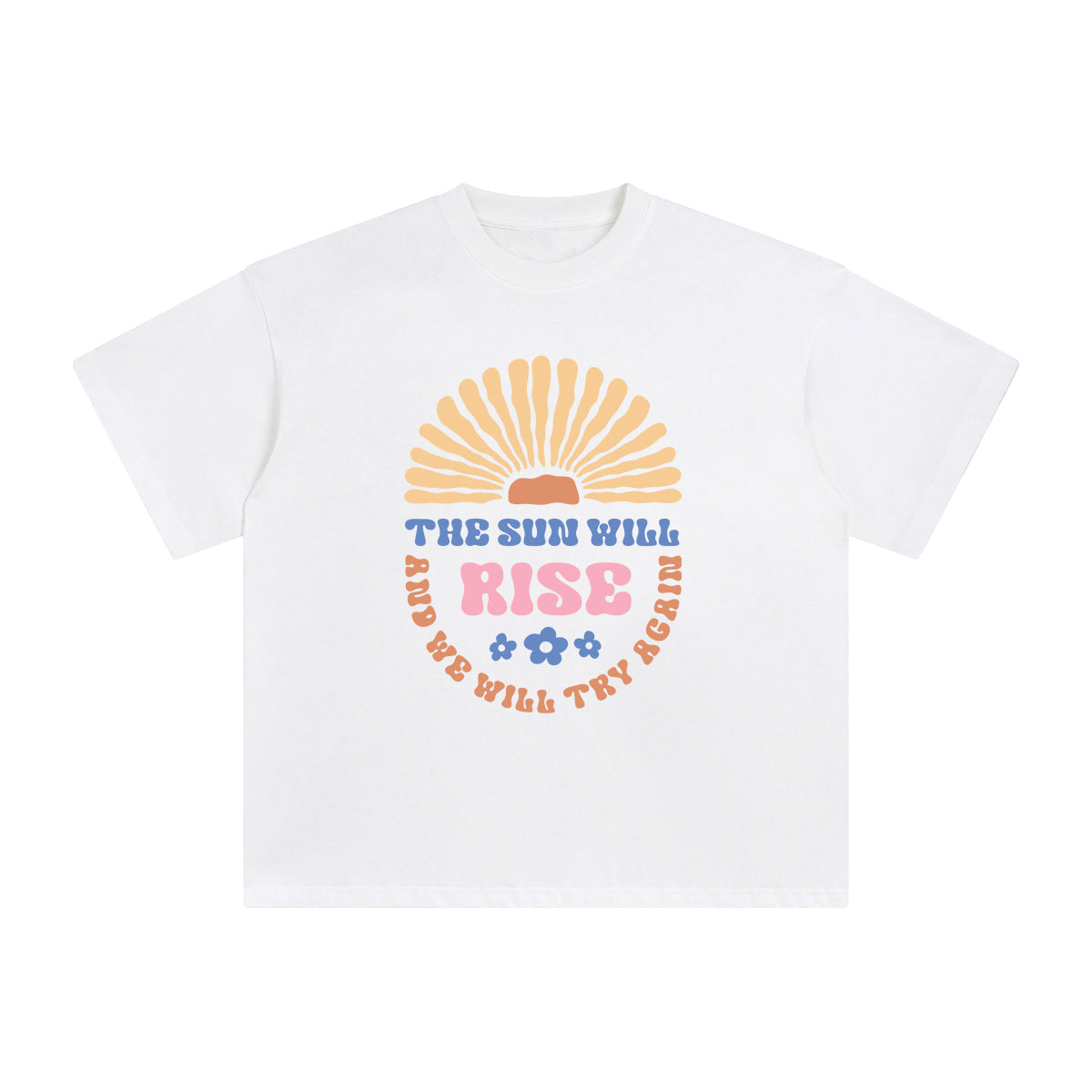 Flowers Abstract Graphic Tee-INNBLAC Fashion Apparel