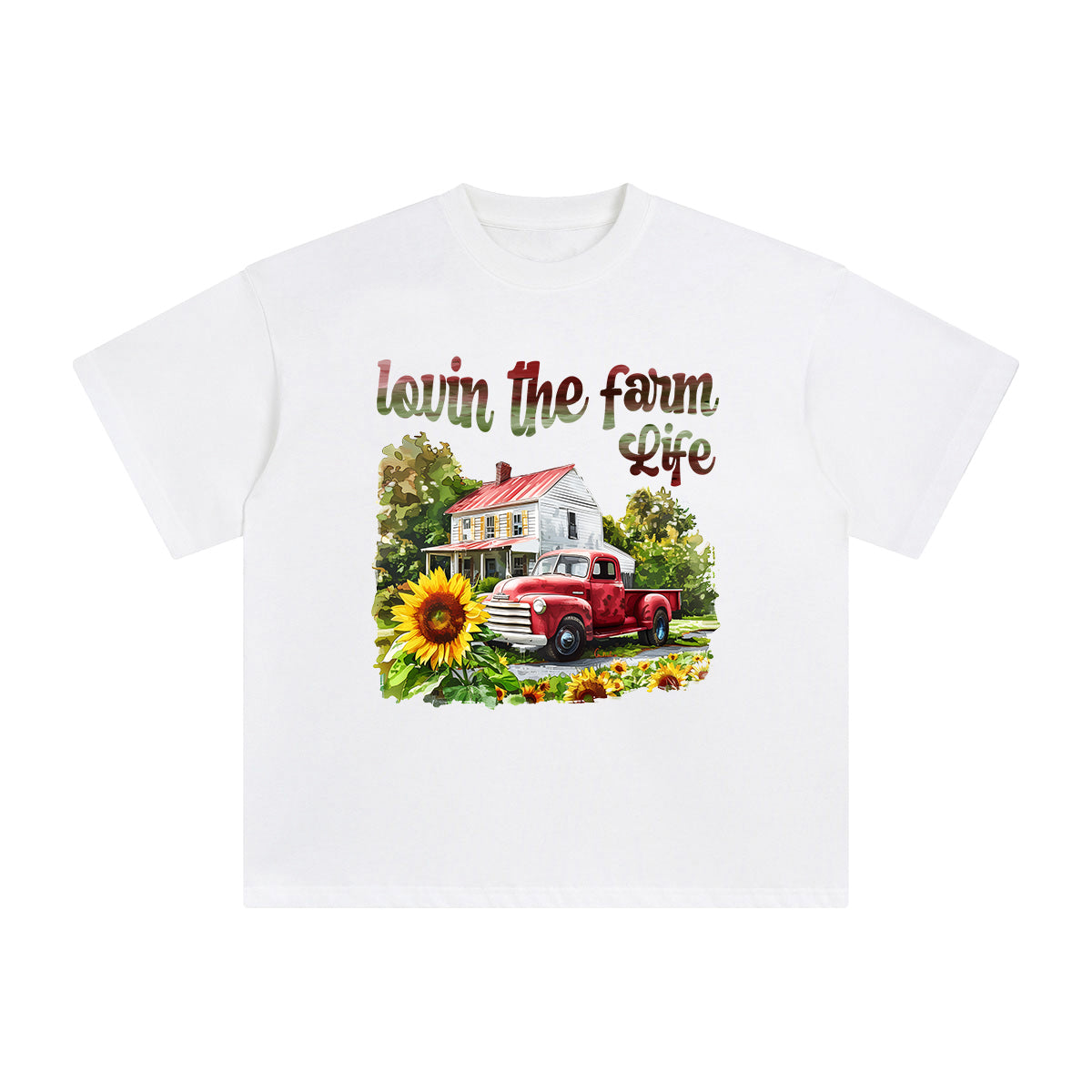 Lovin The Farm Life Graphic Tee-INNBLAC Fashion Apparel