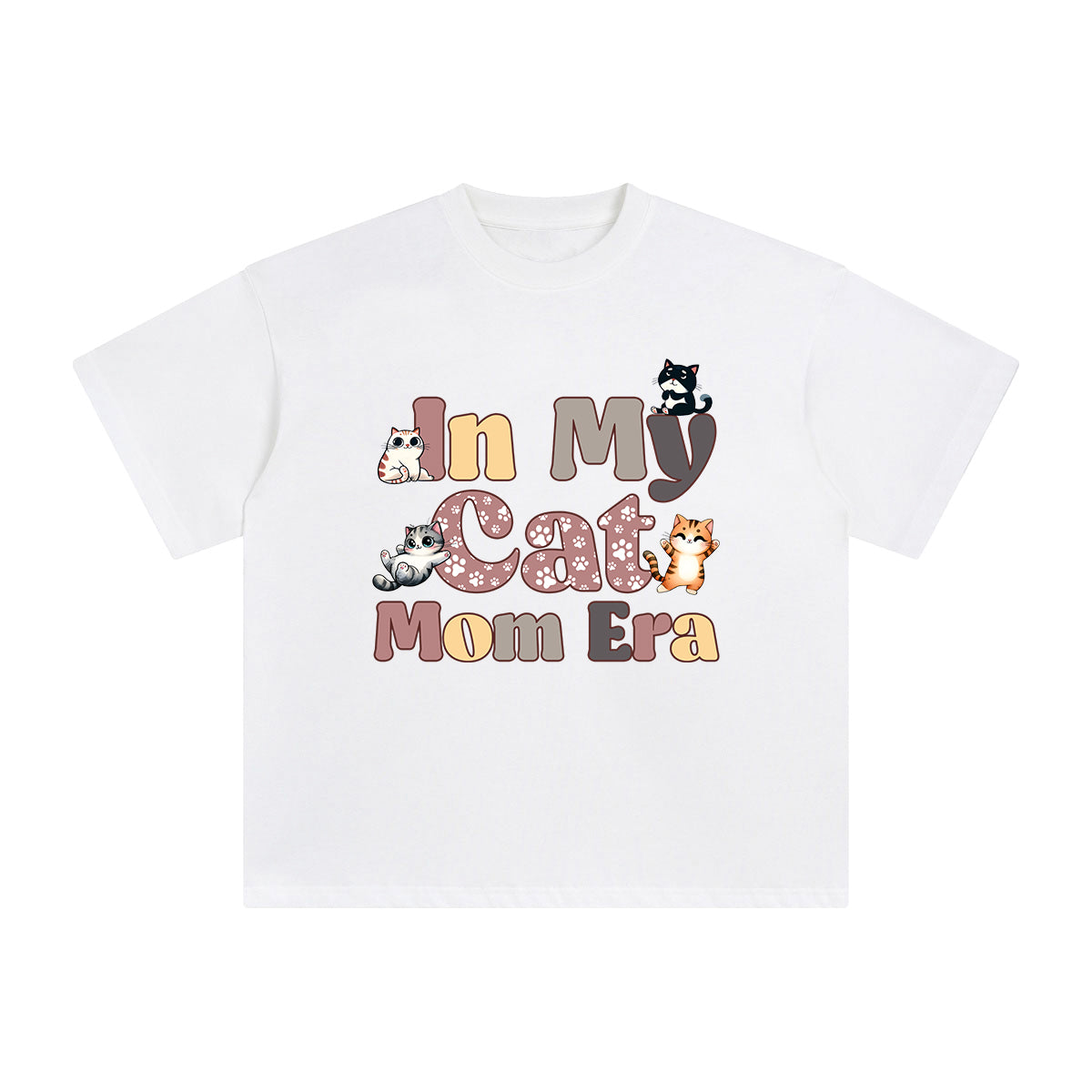 In My Cat Mom Era Graphic Tee-INNBLAC Fashion Apparel