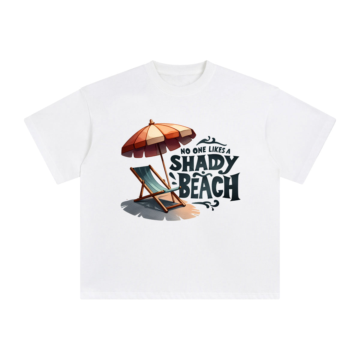 No One Likes A Shady Beach Graphic Tee-INNBLAC Fashion Apparel