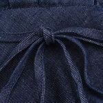 Falda vaquera con bordado de perlas y lavado vintage