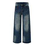 Vintage Washed Wide Leg Jeans
