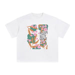 Boho Flower Abstract Graphic Tee-INNBLAC Fashion Apparel