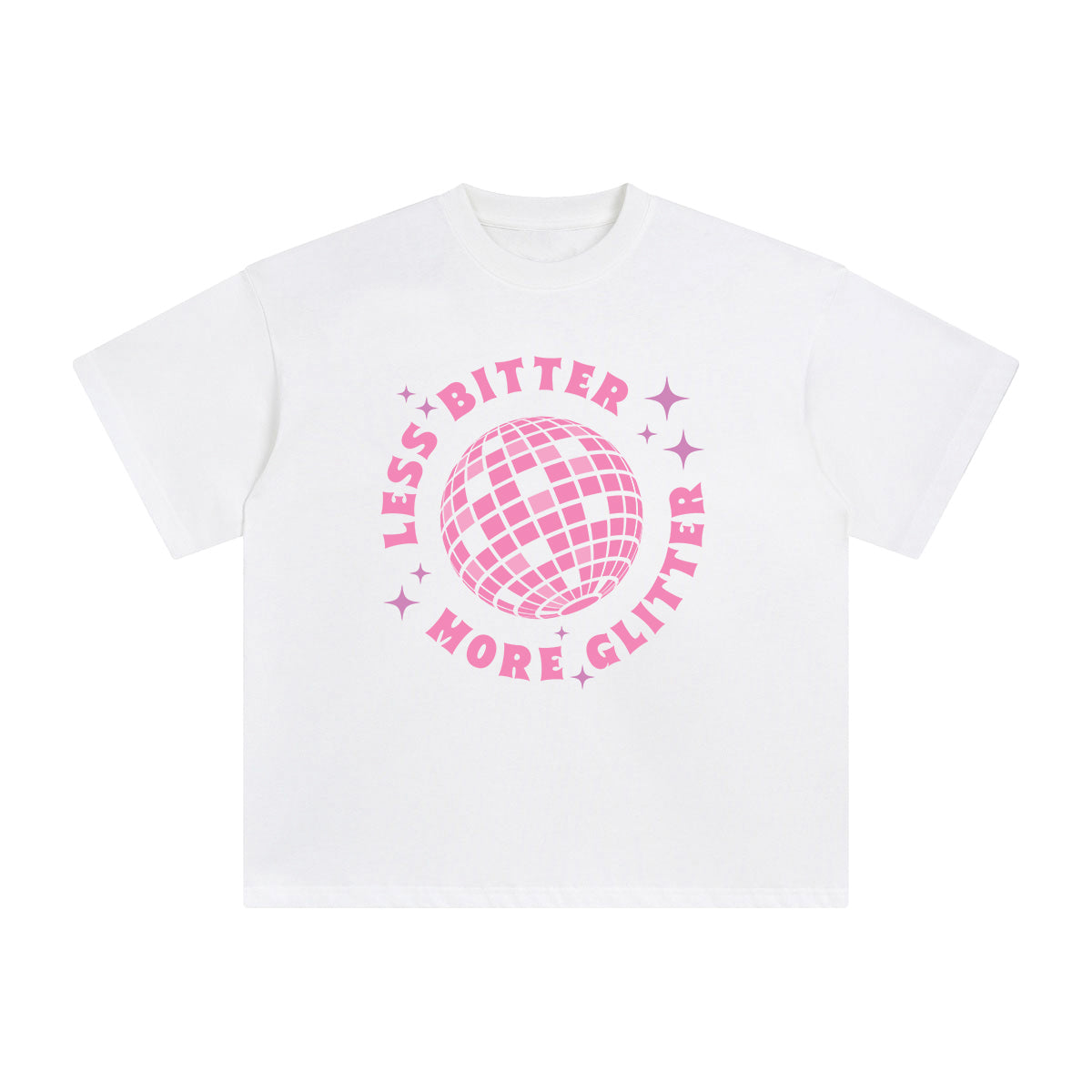 Less Bitter More Glitter Graphic Tee-INNBLAC Fashion Apparel