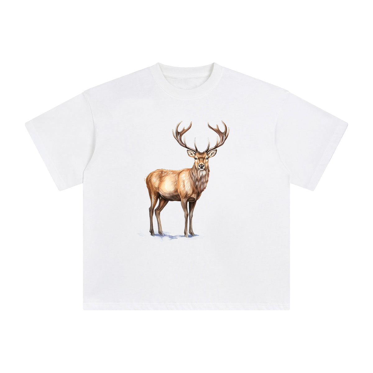 Deer Graphic Tee-INNBLAC Fashion Apparel