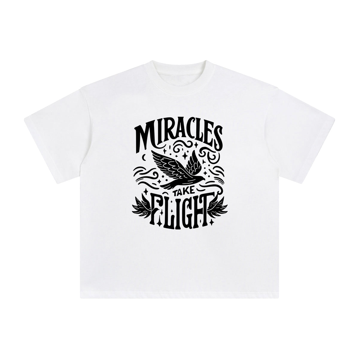 Miracles Take Flight Graphic Tee-INNBLAC Fashion Apparel