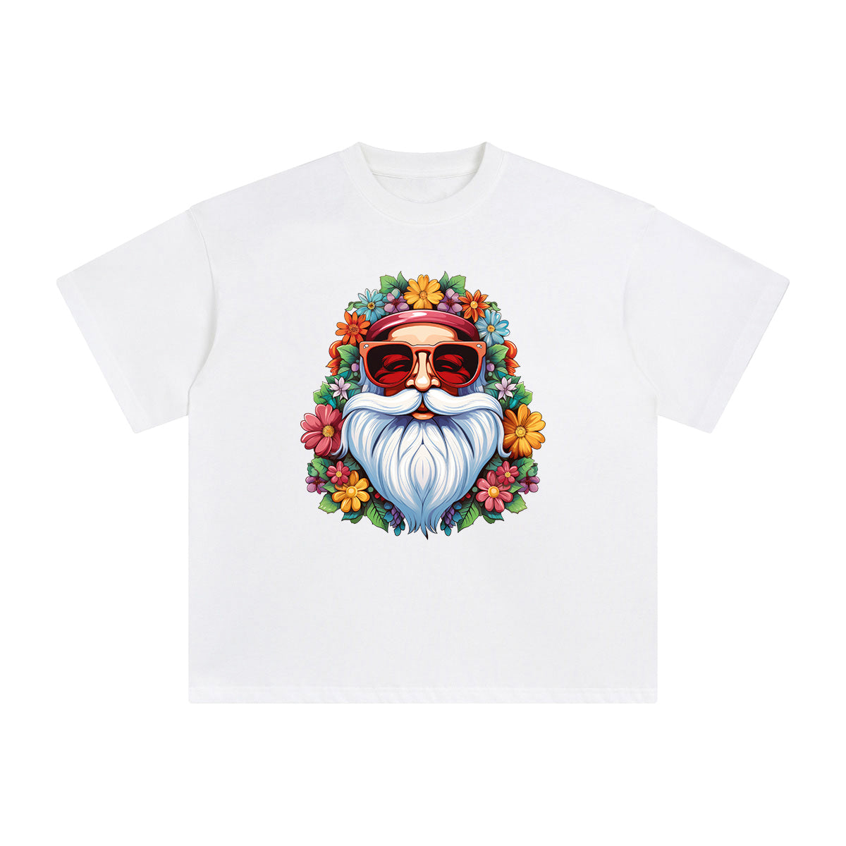 Groovy Santa Claus Graphic Tee-INNBLAC Fashion Apparel