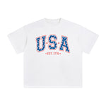 USA EST.1776 Graphic Tee-INNBLAC Fashion Apparel