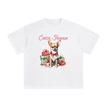 Christmas Chihuahua Graphic Tee-INNBLAC Fashion Apparel