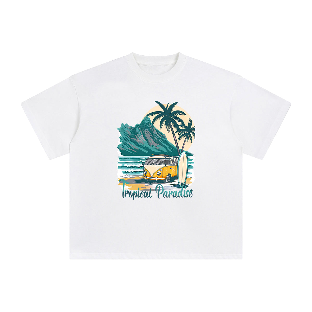 Tropical Paradise Graphic Tee-INNBLAC Fashion Apparel
