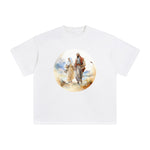 Mother Mary & Saint Joseph Walking Graphic Tee-INNBLAC Fashion Apparel