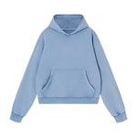 Washed Distressed Loose Casual Hoodie