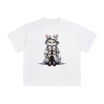 Ghost Cat Graphic Tee-INNBLAC Fashion Apparel