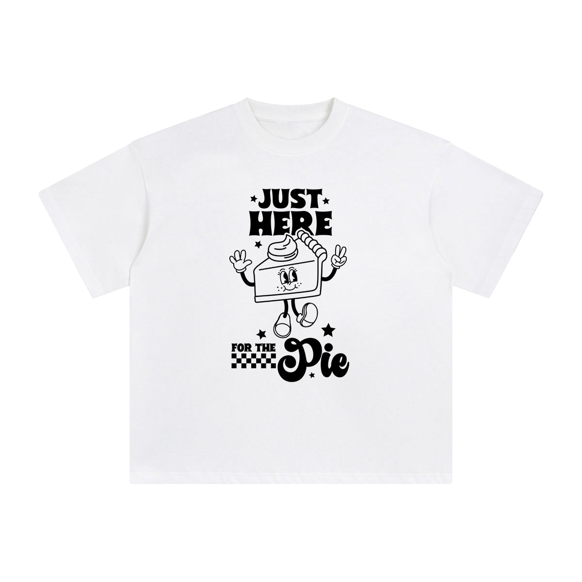 Just Here For The Pie Graphic Tee-INNBLAC Fashion Apparel