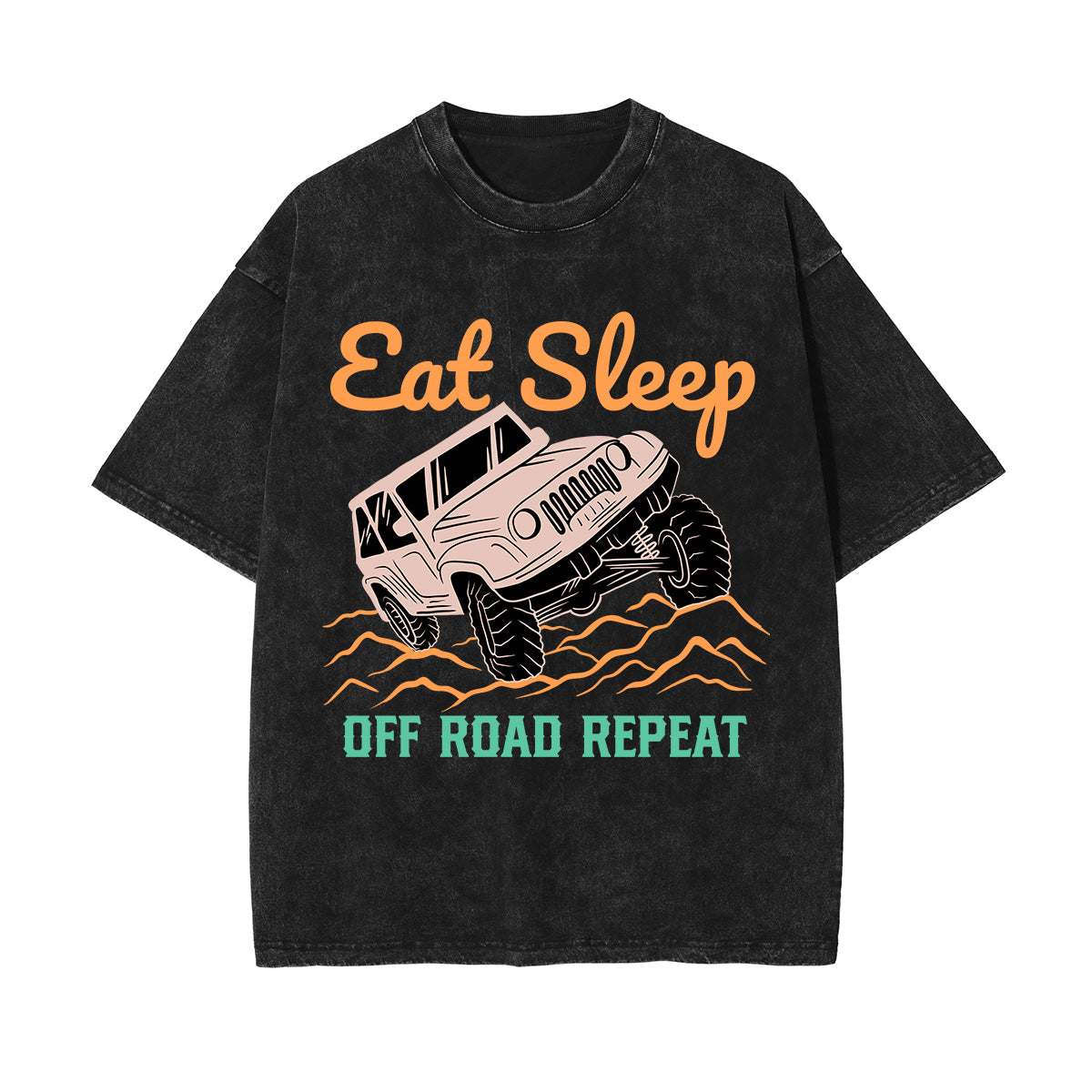 Eat Sleep Off Road Repeat Graphic Tee-INNBLAC Fashion Apparel