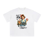 Retro Women Buying Donut Graphic Tee-INNBLAC Fashion Apparel