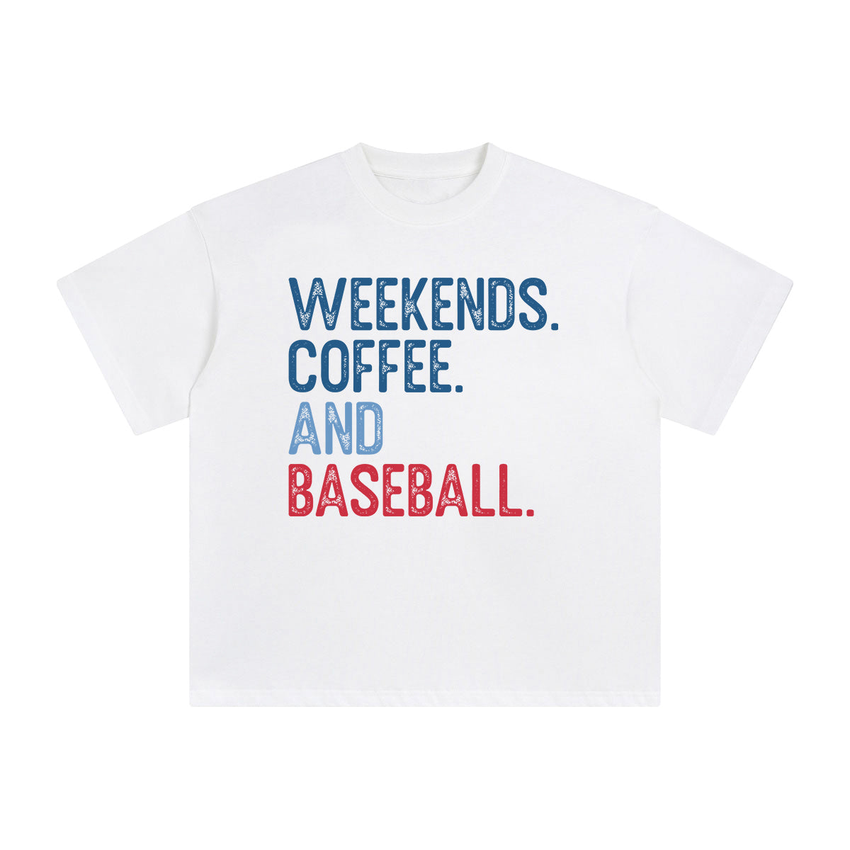 Weekends Coffee And Baseball Graphic Tee-INNBLAC Fashion Apparel