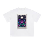 February Violet Card Graphic Tee-INNBLAC Fashion Apparel