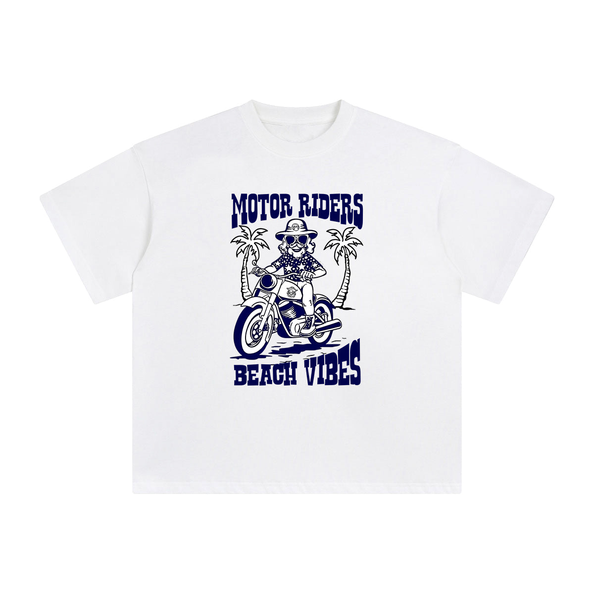 Motor Riders Beach Vibes Graphic Tee-INNBLAC Fashion Apparel