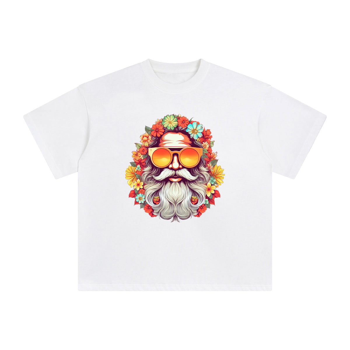 Groovy Santa Claus Graphic Tee-INNBLAC Fashion Apparel