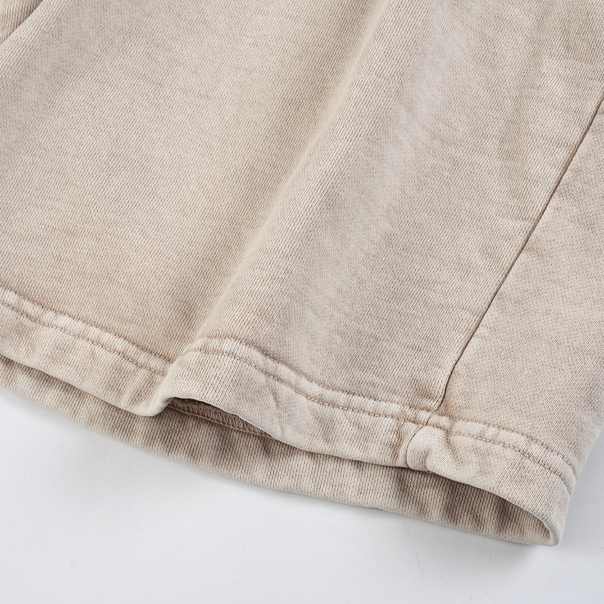 Men's Casual Washed Drawstring Sweat Shorts