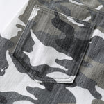 Straight Leg Camo Cargo Bermuda Shorts