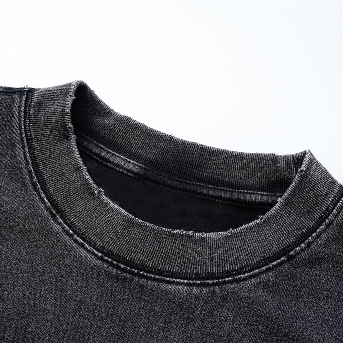 Layered Sleeve Two-Tone Oversized Streetwear T-Shirt