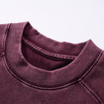 Camiseta vintage de algodón con patchwork lavado de 8.55 oz