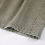 Washed Faded Cotton Sweatshorts