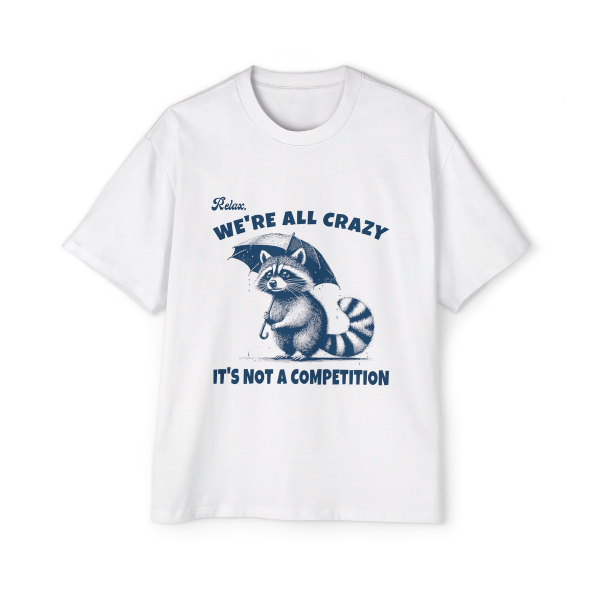 Opossum With Umbrella Graphic Tee-INNBLAC Fashion Apparel