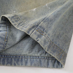 Bermudas con lavado vintage y salpicaduras de tinta