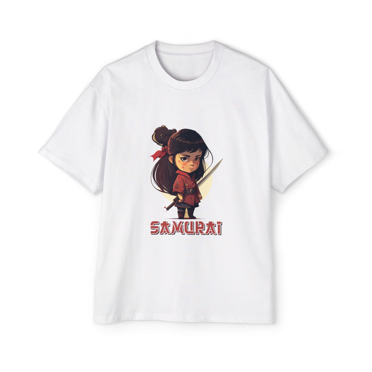 Kawaii Samurai Graphic Tee-INNBLAC Fashion Apparel