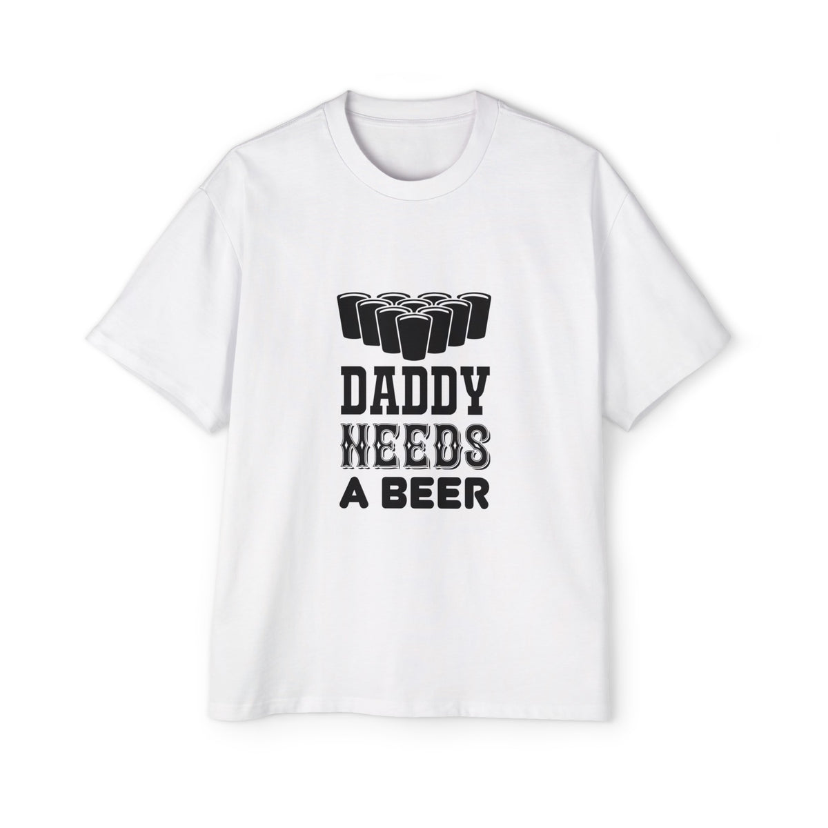 Daddy Needs A Beer Graphic Tee-INNBLAC Fashion Apparel