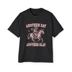 Raccoon Cowboy Western Riding Horse Graphic Tee-INNBLAC Fashion Apparel