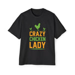 Crazy Chicken Lady Graphic Tee-INNBLAC Fashion Apparel