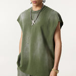 Raw Edge Distressed Muscle Tank 8.55oz