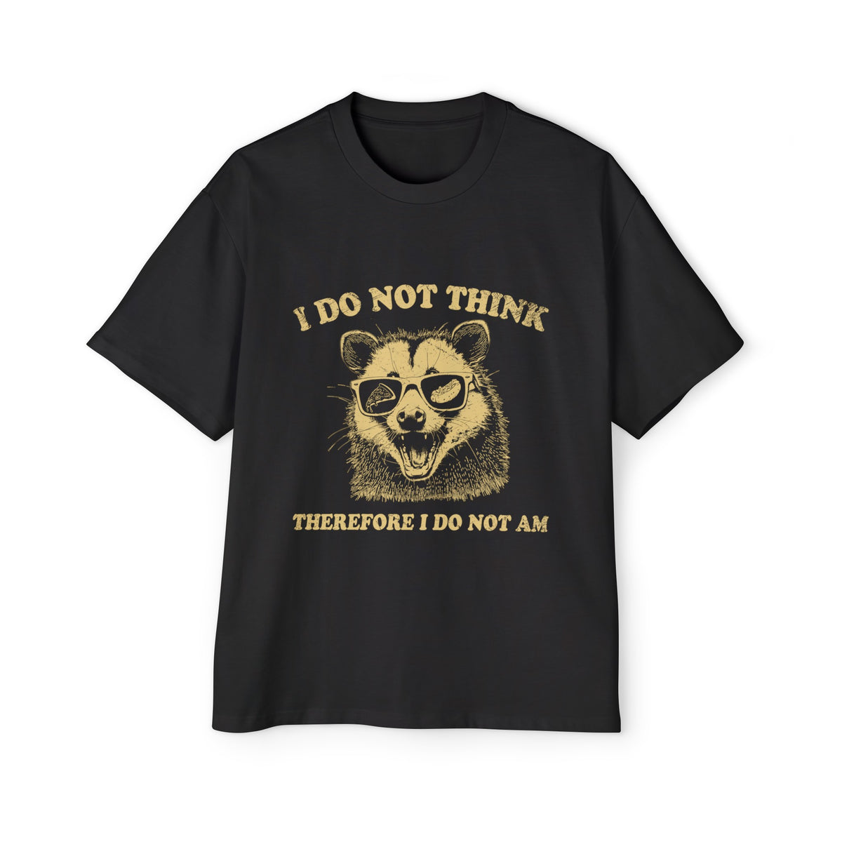 Possum Wearing Pizza Hotdog Sunglasses Graphic Tee-INNBLAC Fashion Apparel